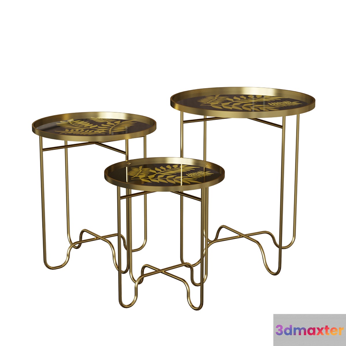 Table set of 3 pieces 