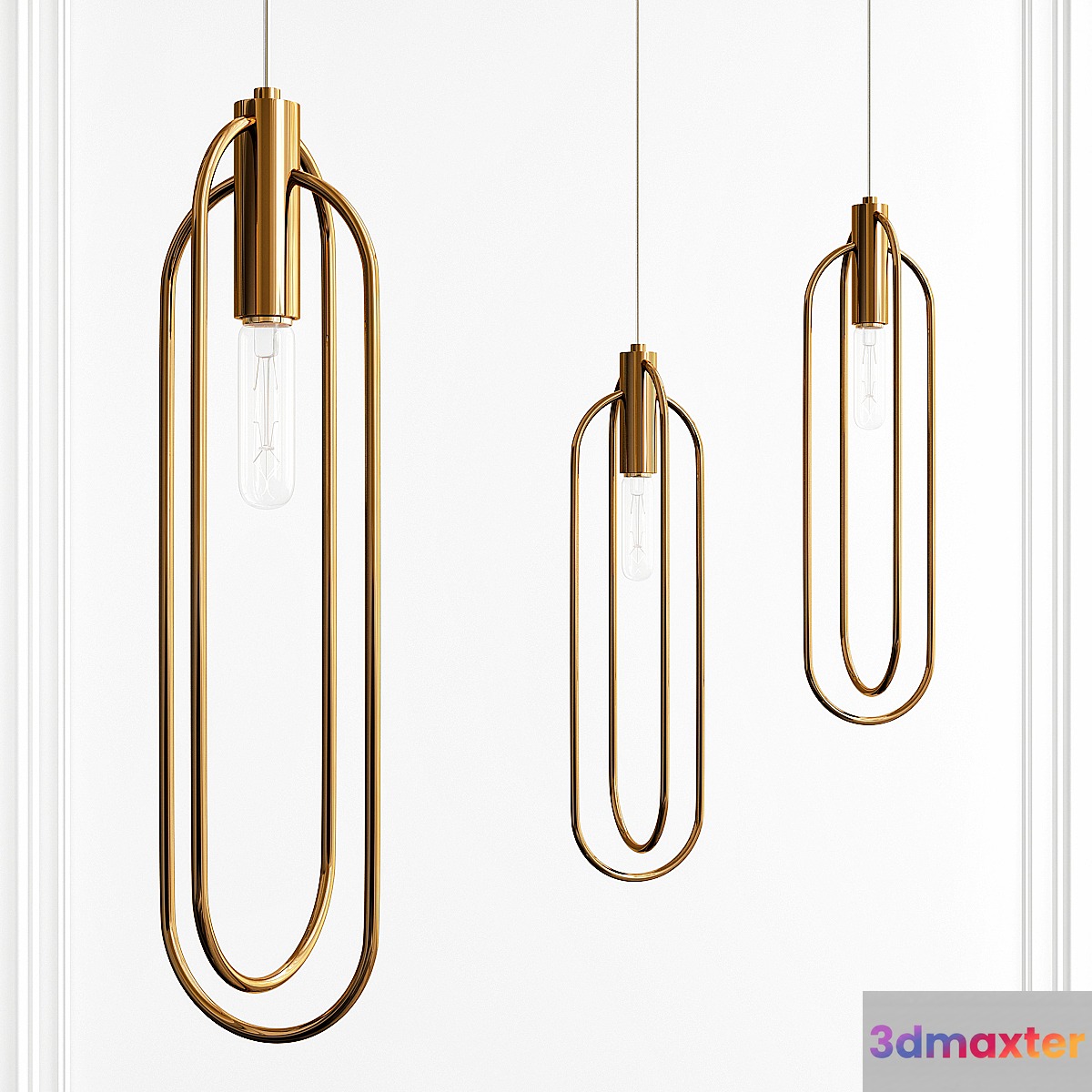Brass tube hanger - No.4
