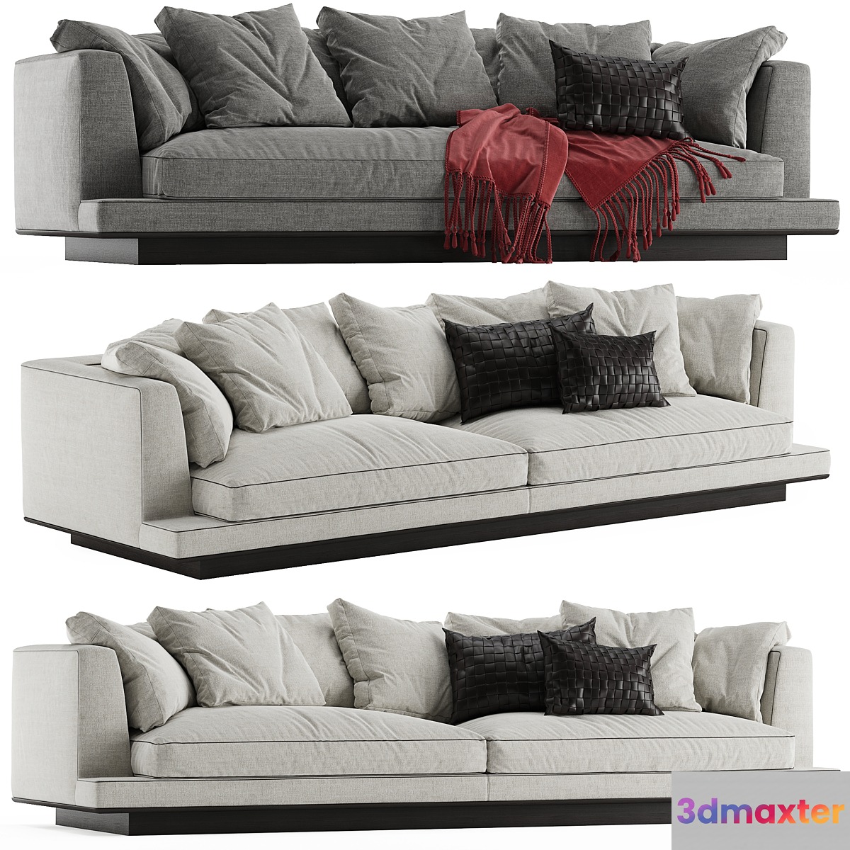 B&B italia Maxalto Aurae sofa 3D Max