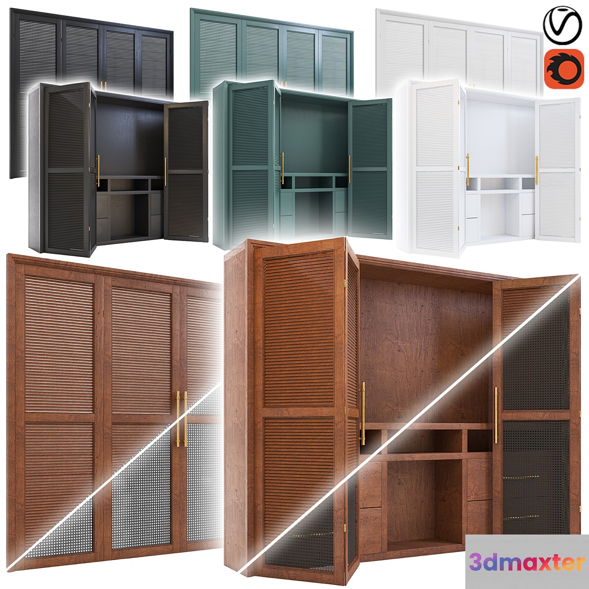 Wardrobe-set02-S.mgdm.F 3D Max