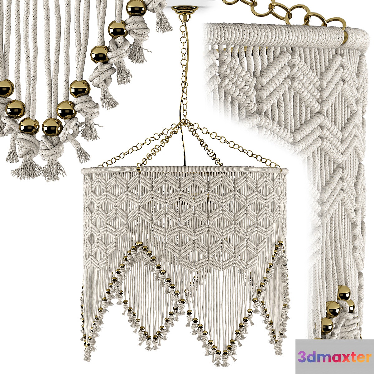 Sonora Macrame Chandelier by Selamat