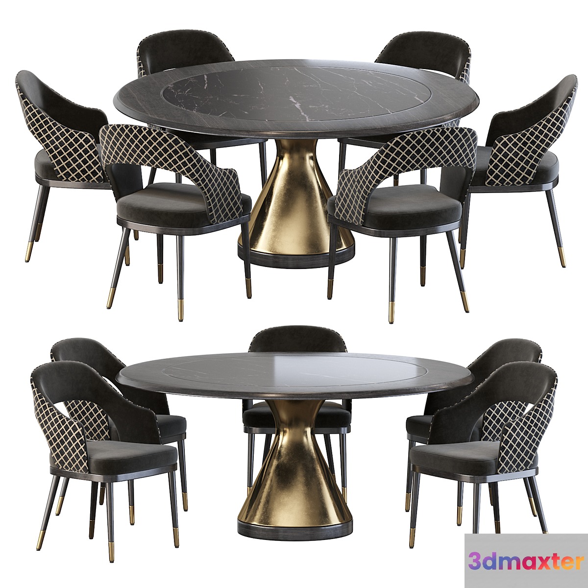 Stainless Steel Chair and Dolly Tonin Casa table - No.4