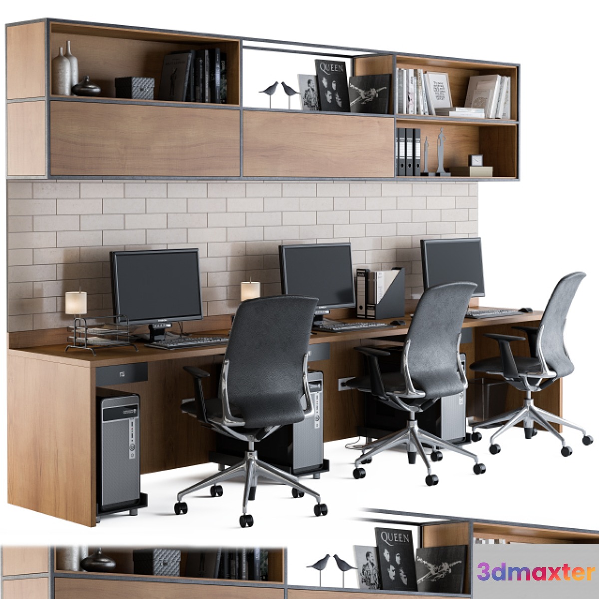 Office Furniture - employee Set 05 - No.4