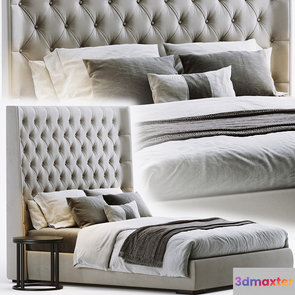 Meridiani Turman Bed 3D Max