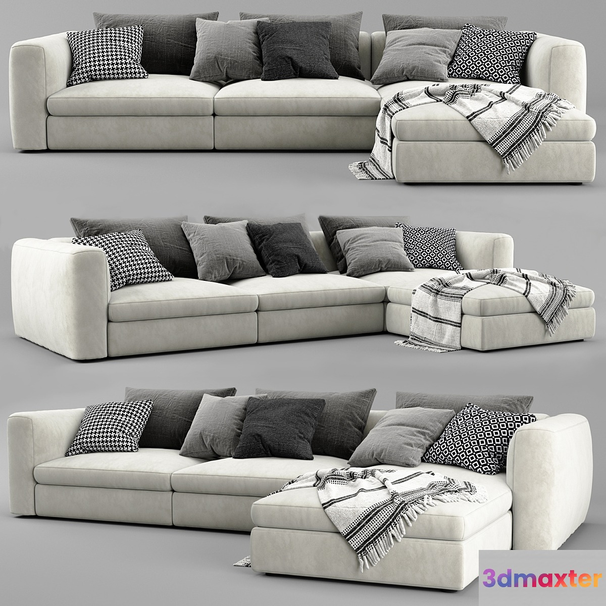 Poliform Dune Chaise Longue Sofa - No.5