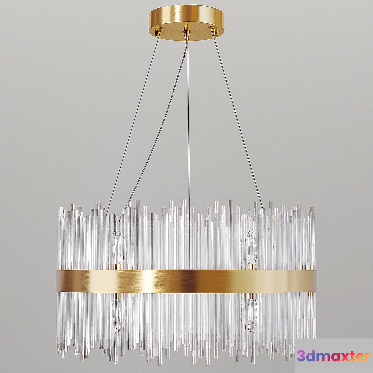 Garda Decor. Glass chandelier 62GDW-901-600 3D Max