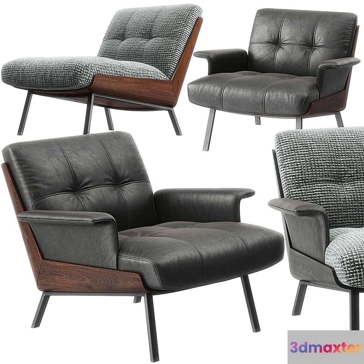 Daiki armchairs by Minotti