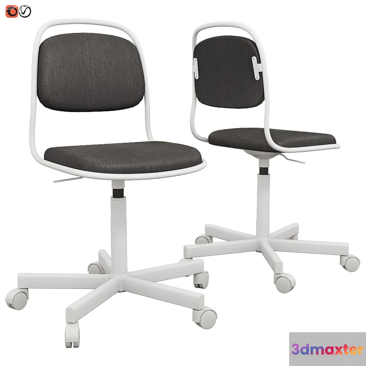 IKEA work chair ORFJELL 3D Max