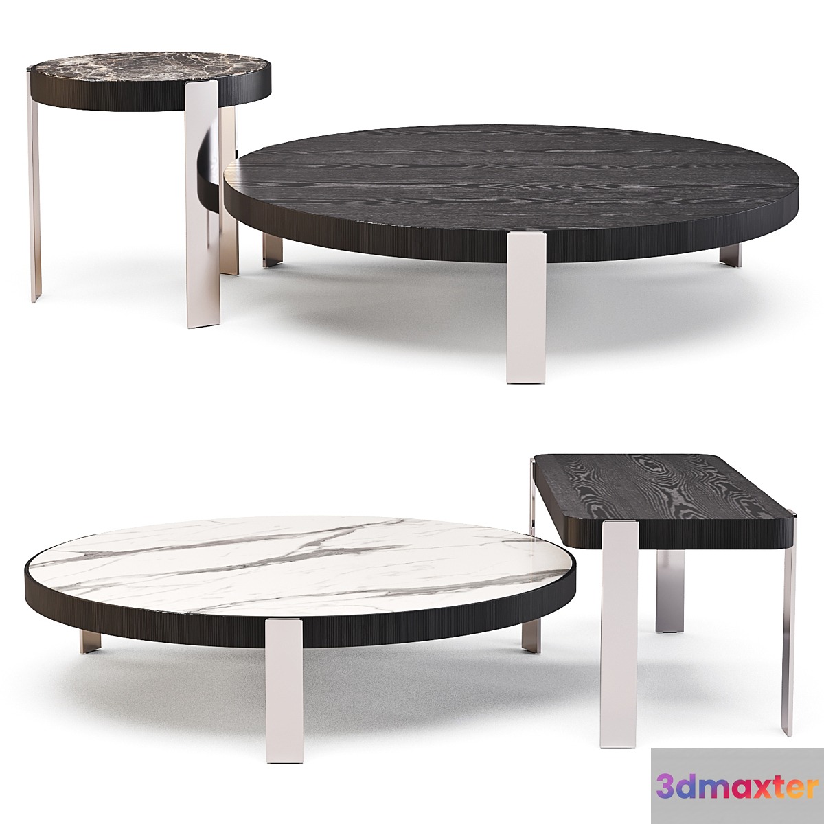 Minotti: Mattia - Coffee Tables Set 03