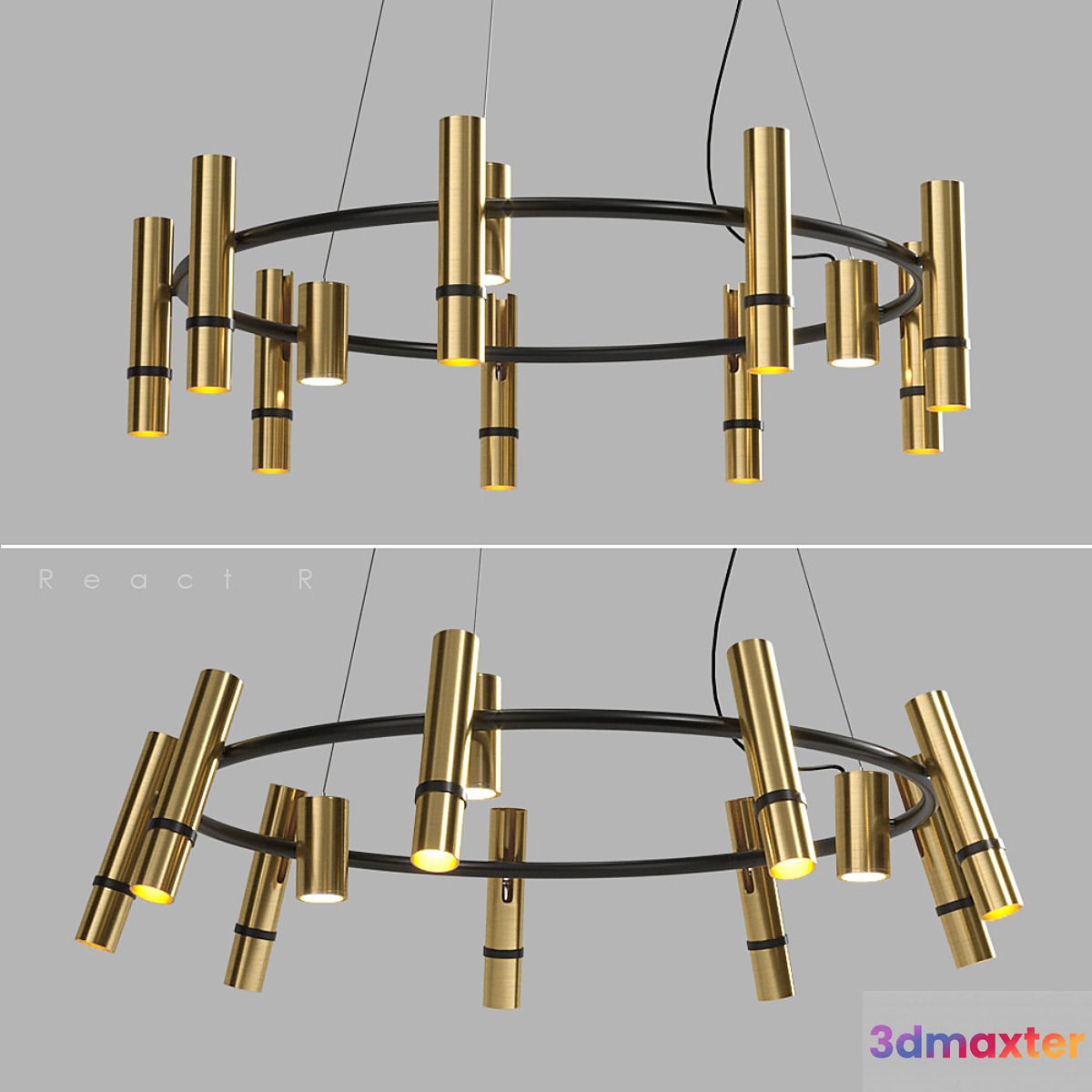 Lampatron React R 12 lamps 3D Max