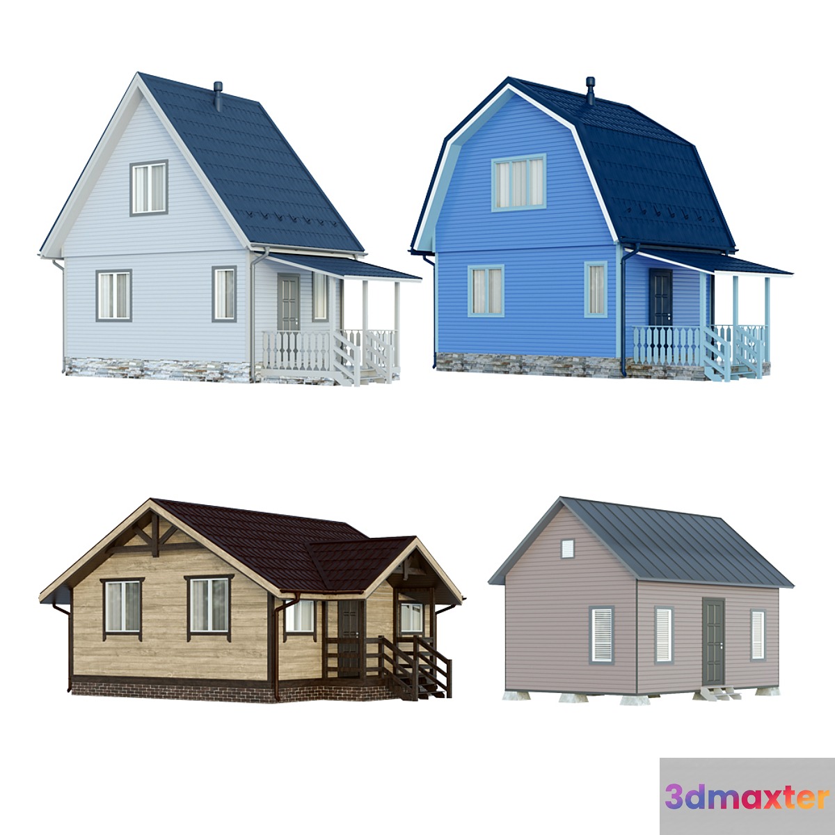 Country houses. five 3D Max