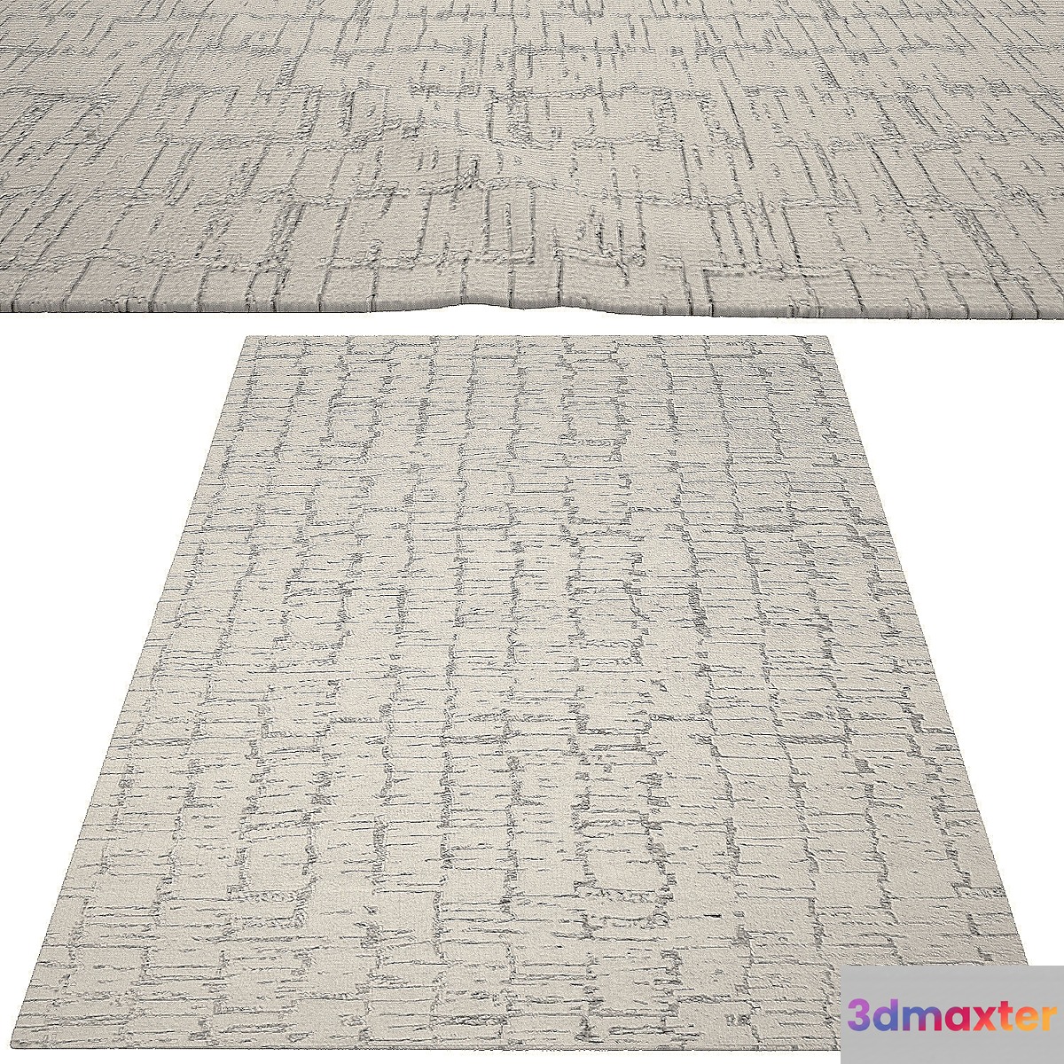 Oscillo Hand-Knotted Rug from Rh 3D Max