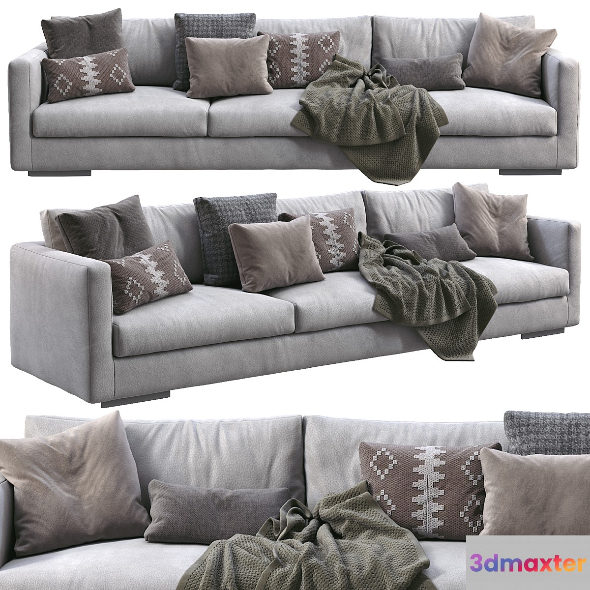 Flexform leather Sofa MAGNUM