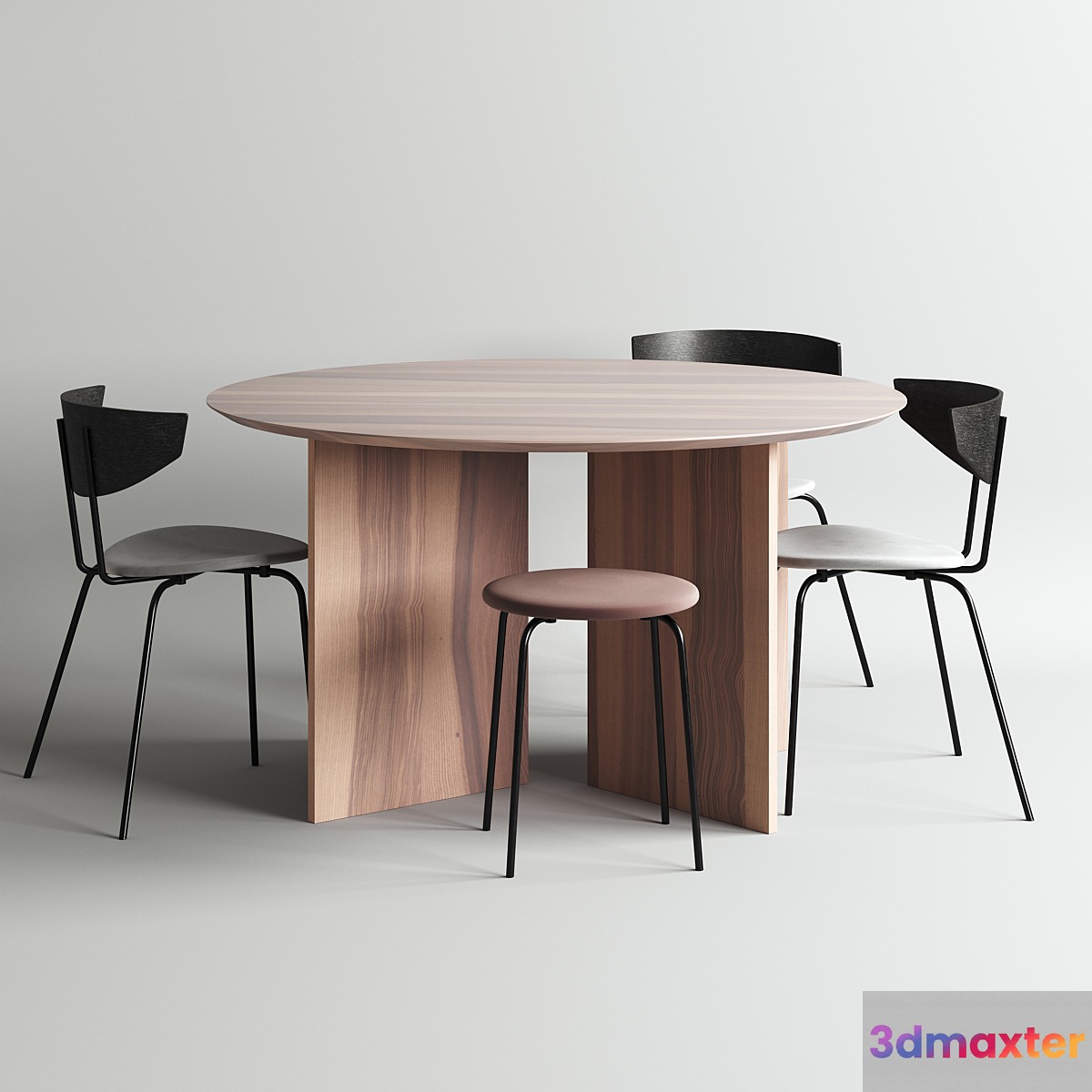 Table and chair by Ferm Living