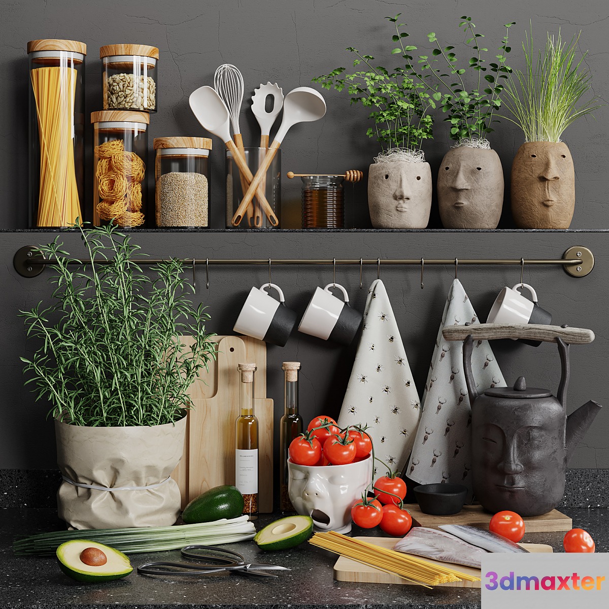 Decorative kitchen set 02