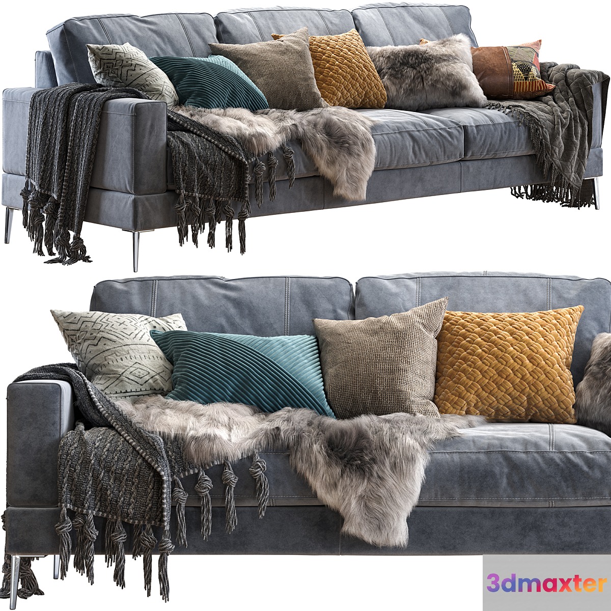 Capri sofa 258 cm 3D Max