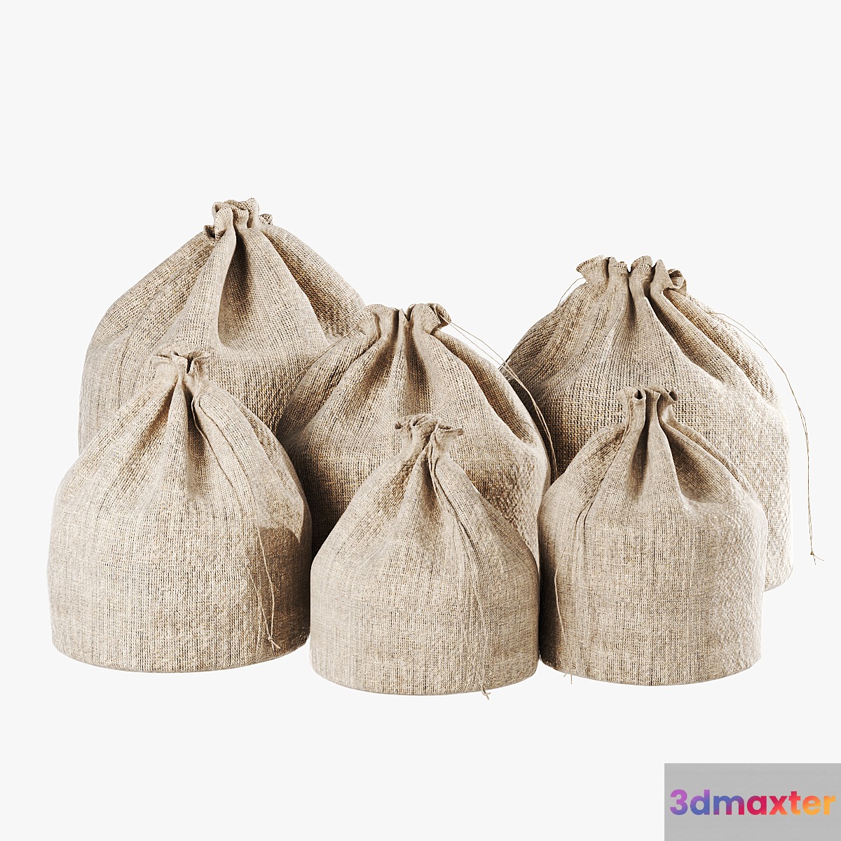 Decorative bags 3D Max