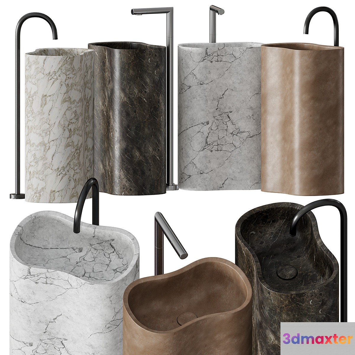 Salvatori Anima Washbasin 3D Max