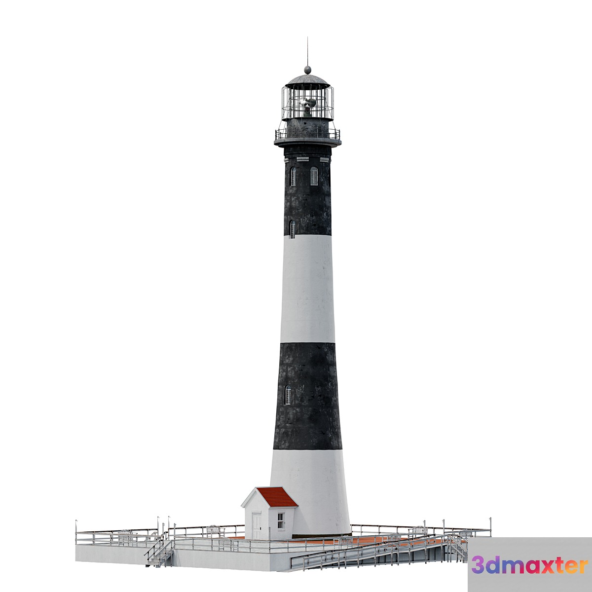Lighthouse-FireIsland Lighthouse. 3D Max