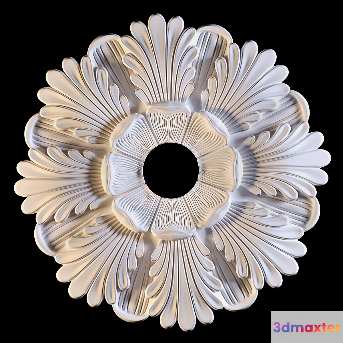 Decorative rosette 3D Max