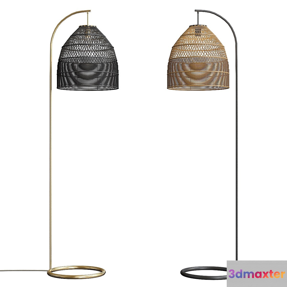 Java Arc Overreach Floor Lamp - No.4