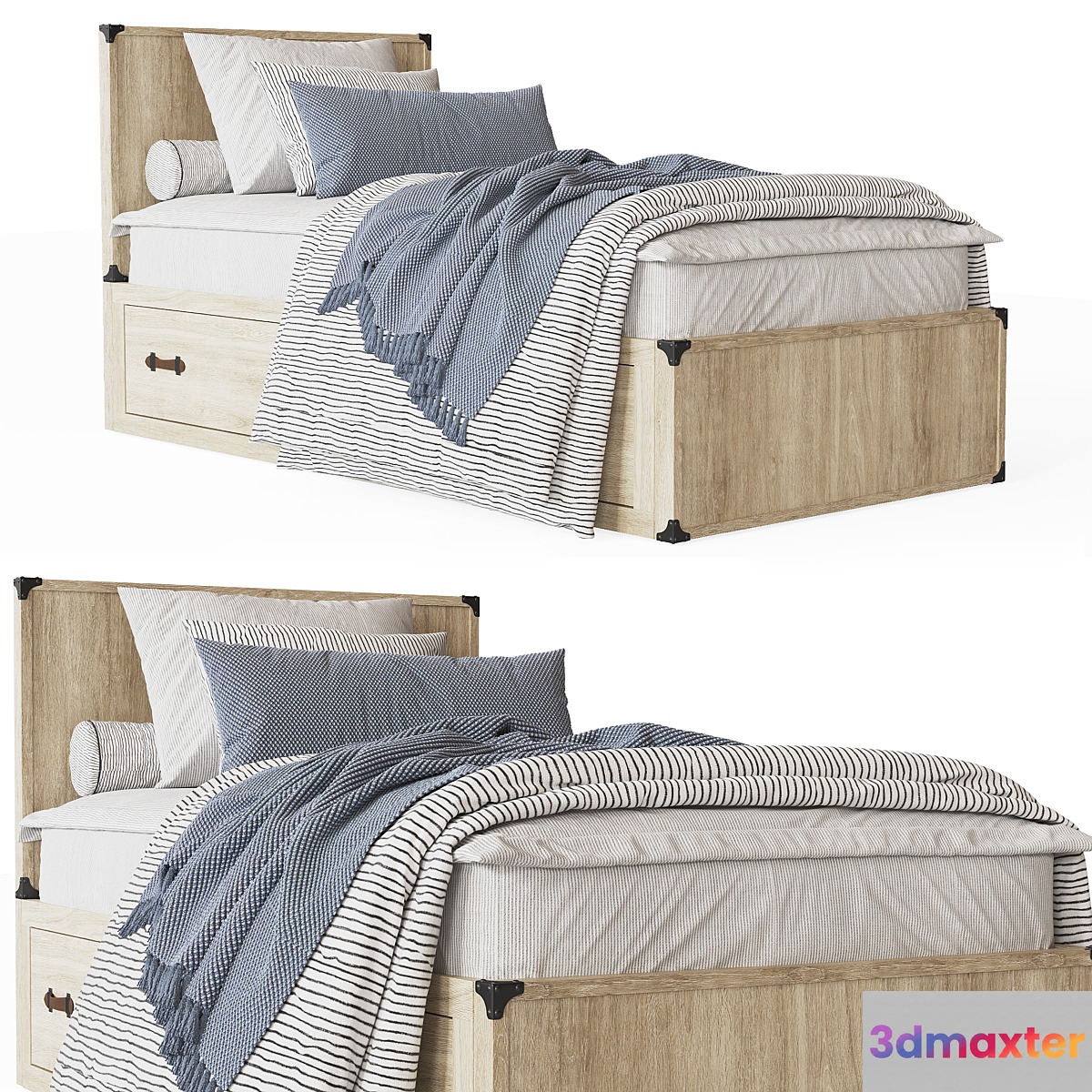 WILKES TRUNK STORAGE BED 3D Max