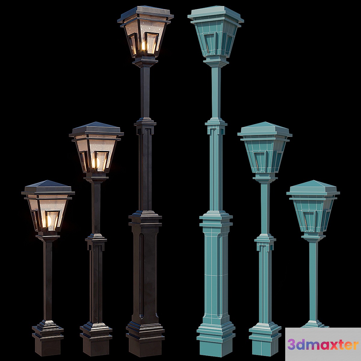 Park lantern 3D Max