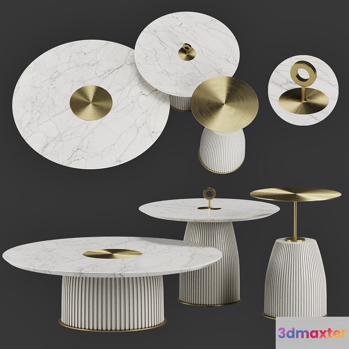 DIONE | Metal coffee table by  Paolo Castelli
