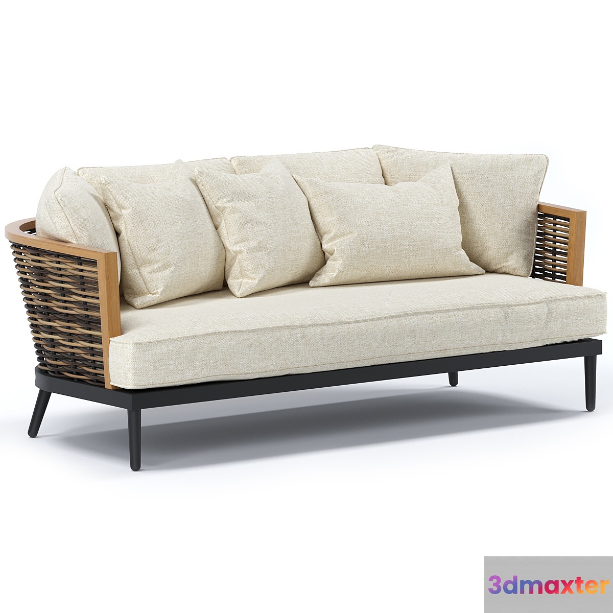 Slettvoll Marty 3 seter sofa 3D Max