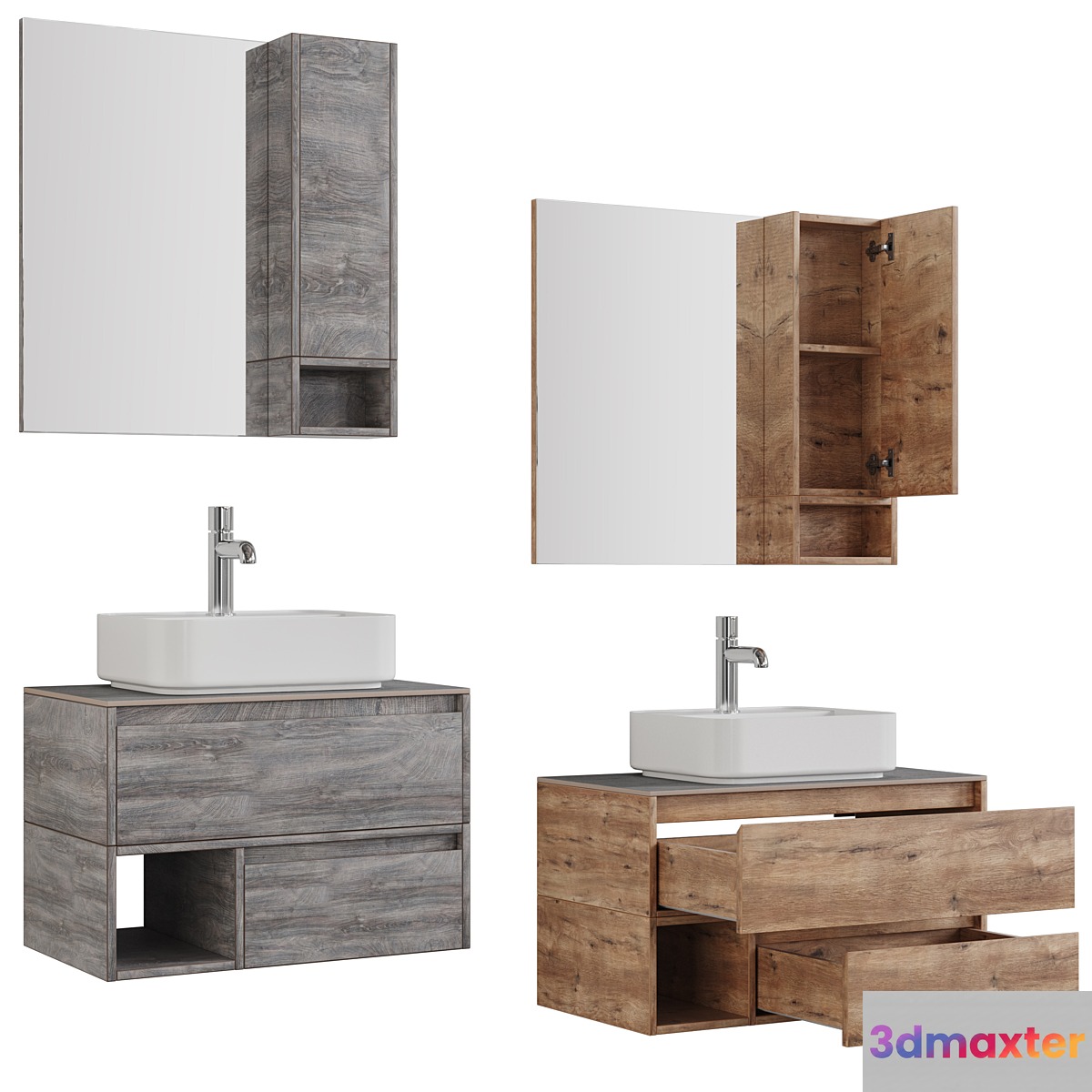STWORKI Karlstad 60_75_90 rustic oak _ rochelle 3D Max