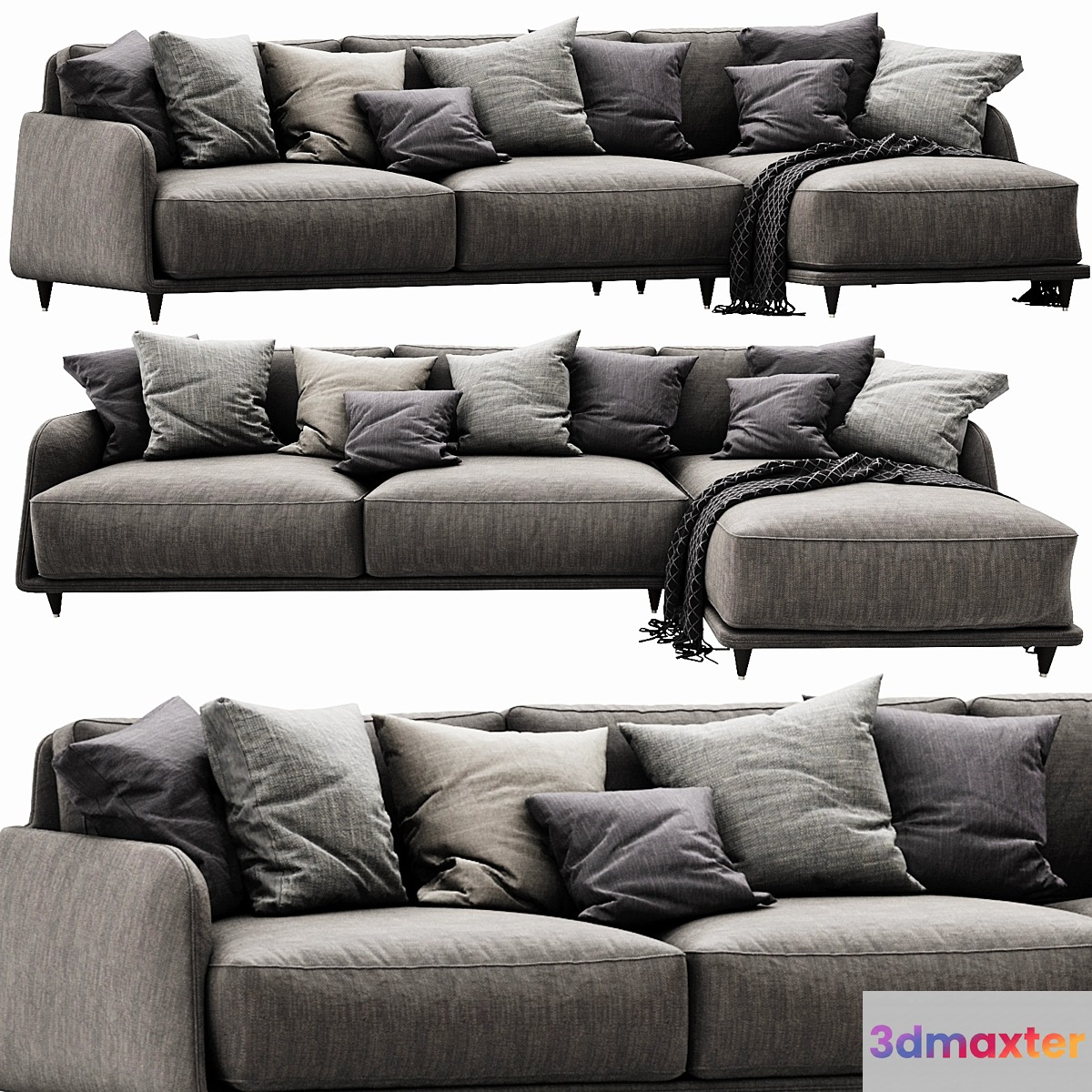 Ditre Italia Elliot Chaise Lounge 3D Max