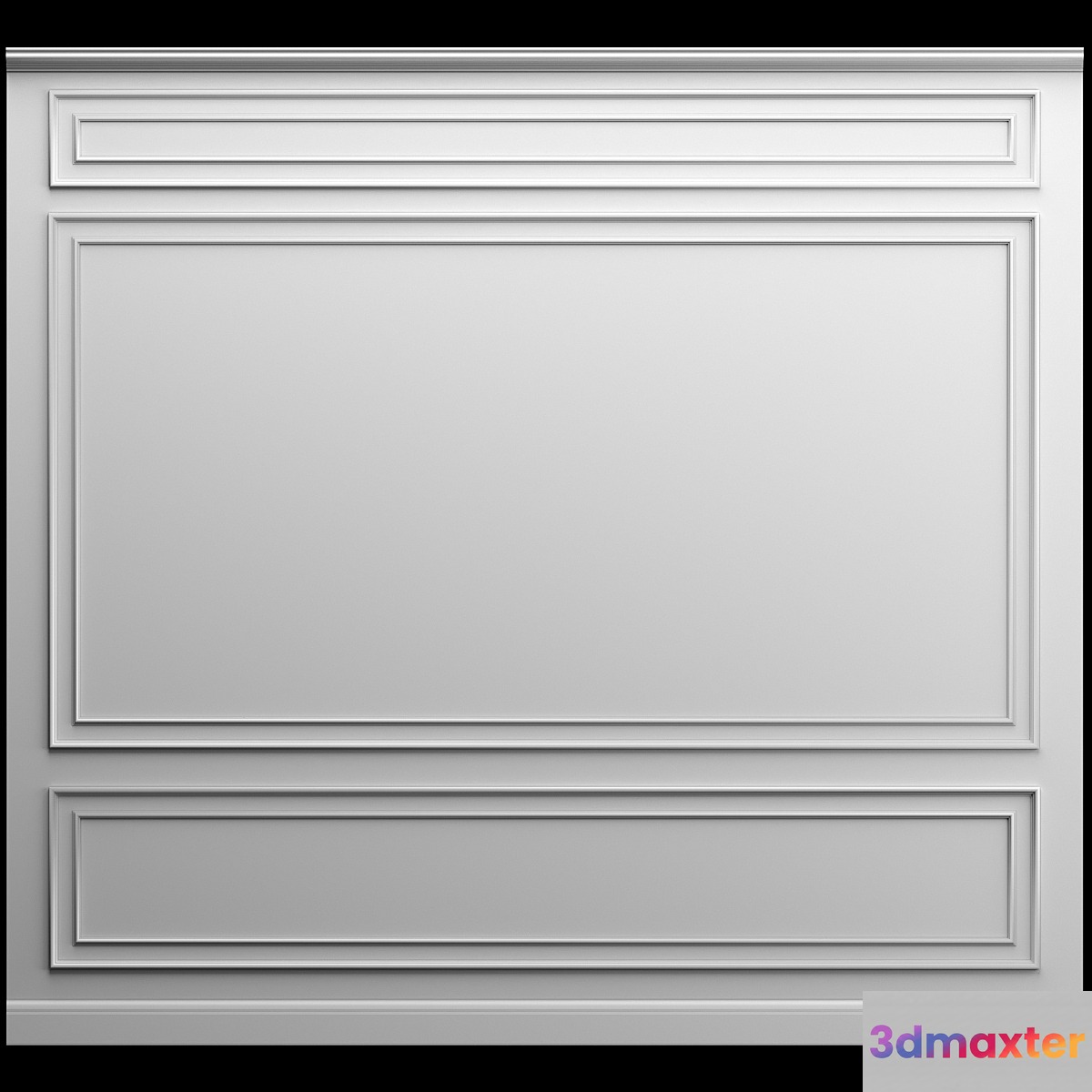 Wall molding 3D Max