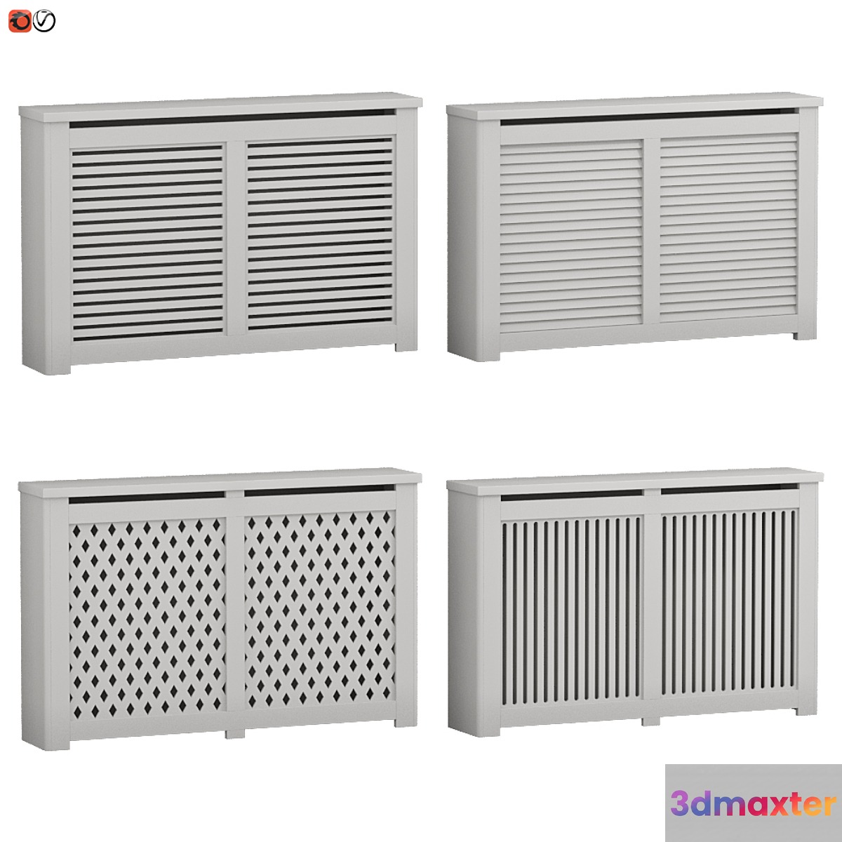 Decorative radiator screen set_03