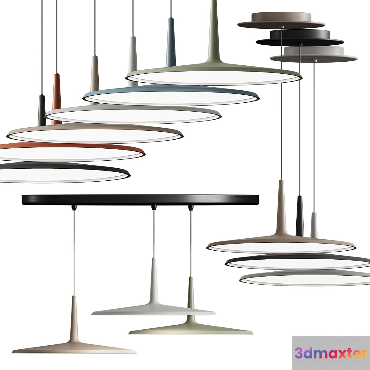 Vibia Skan Pendant Lamp 3D Max
