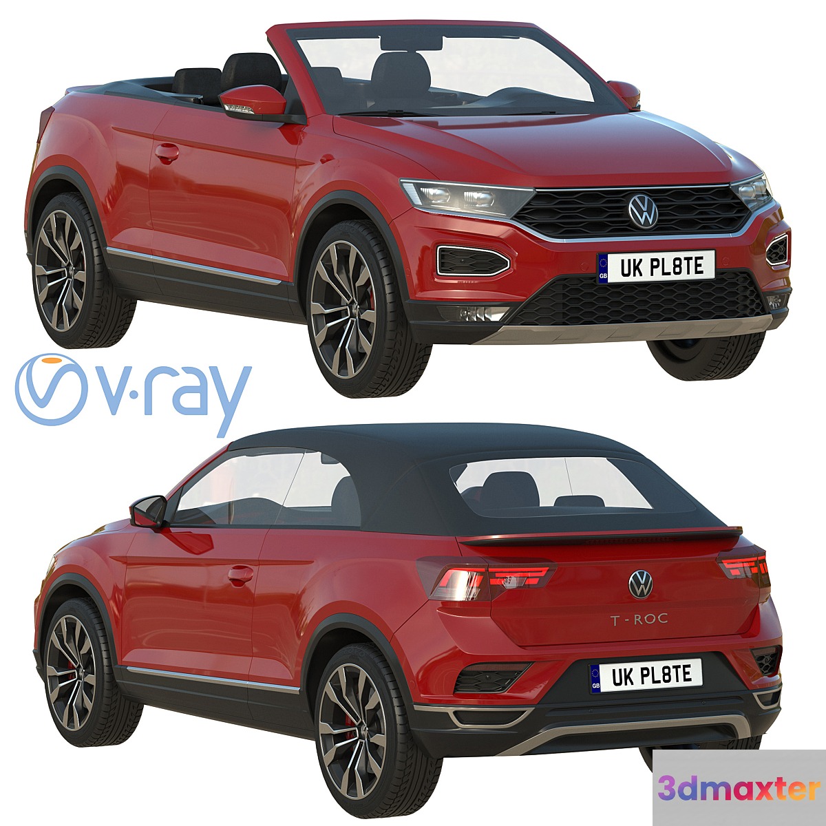 Volkswagen T-Roc Cabriolet 3D Max