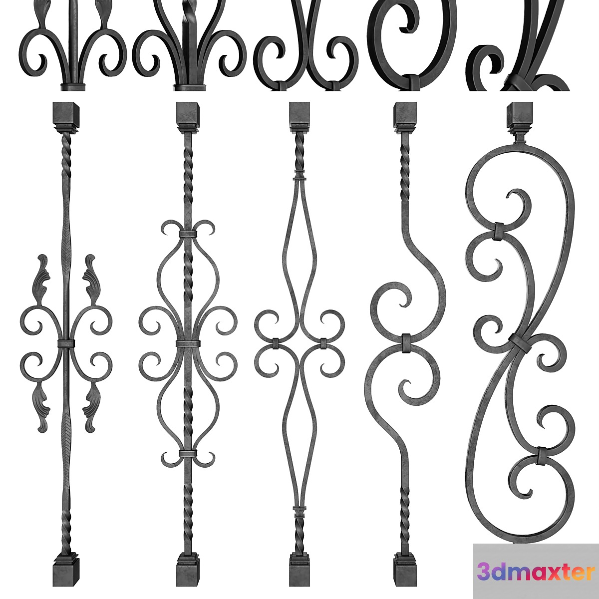 Wrought Iron Bundle No2 Railing