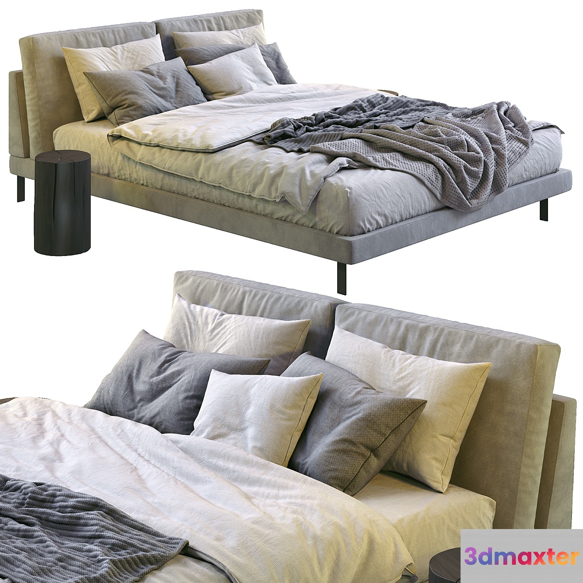 Alivar Bed LADY B - No.2 3D Max