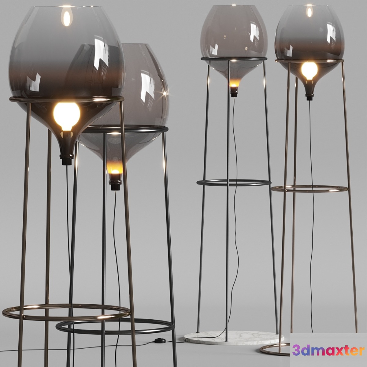 Natuzzi Dami Floor Lamps - No.2 3D Max