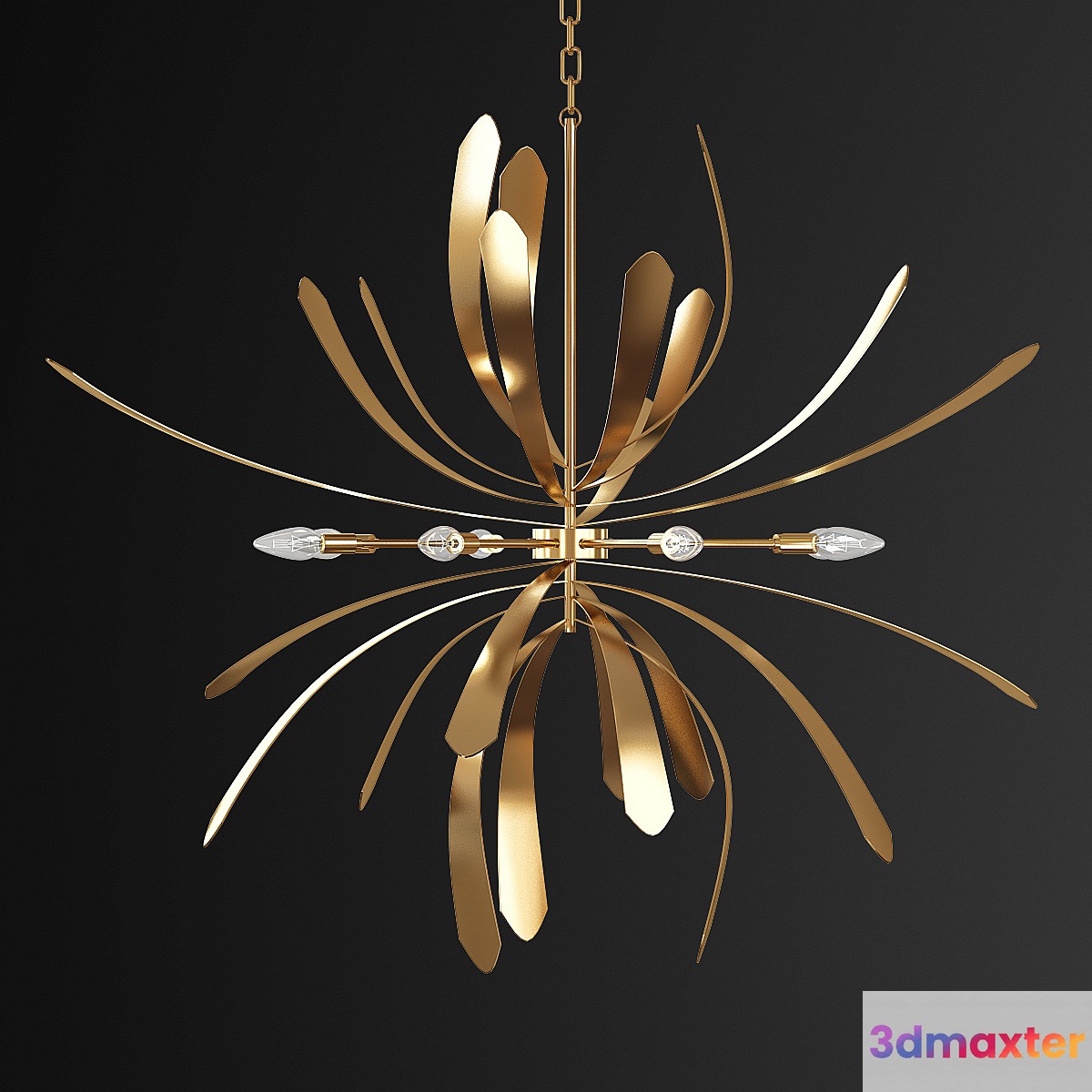 Dahlia 10 - Light Sputnik Sphere Chandelier 3D Max