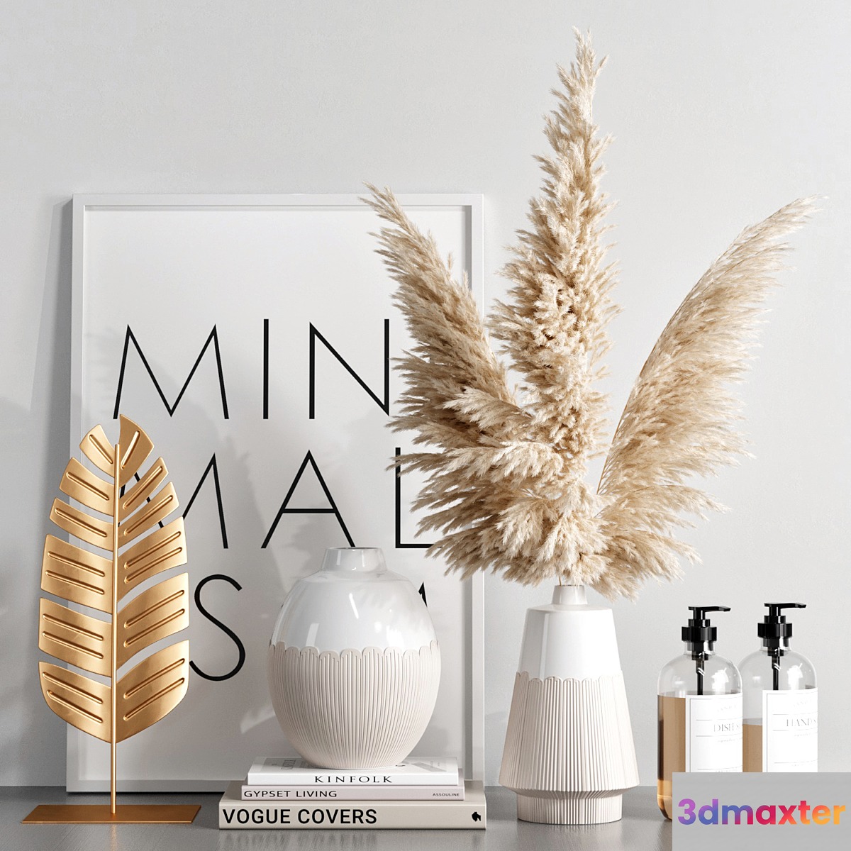 Decorative set with dried flowers - No.2