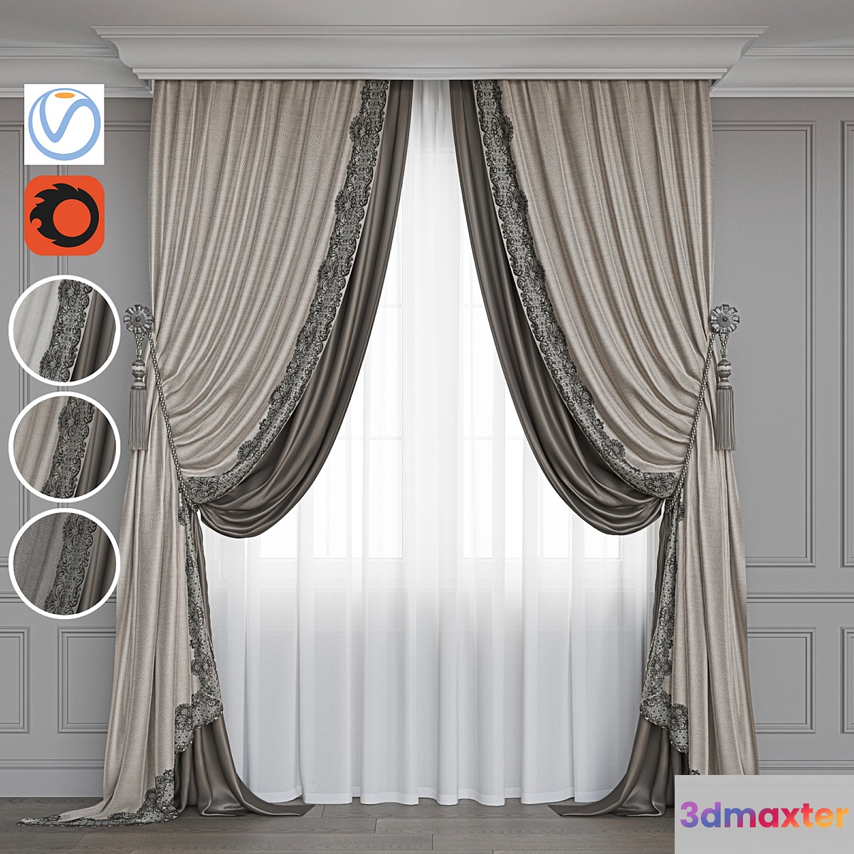 Curtain 12 3D Max