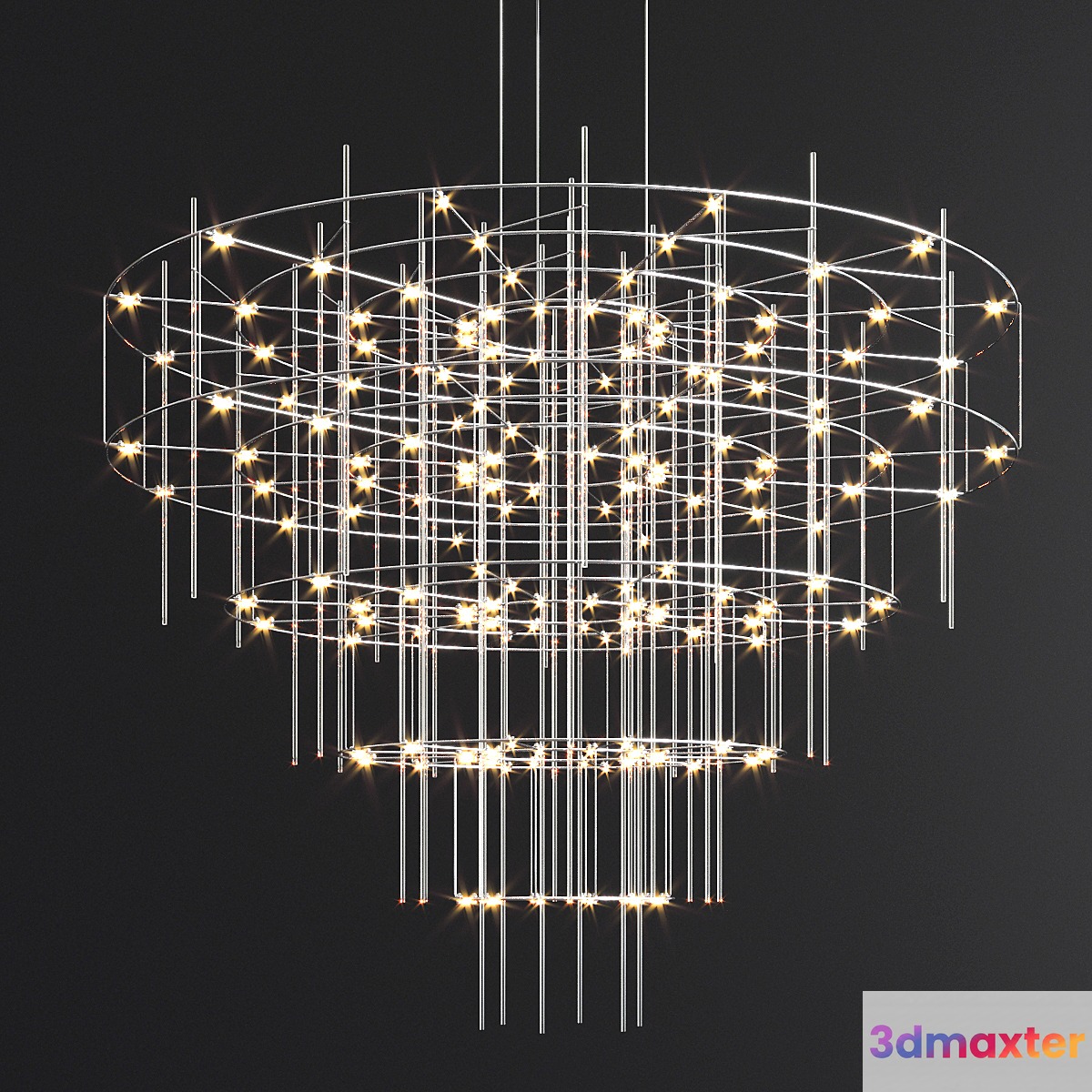 Spy quasar chandelier 3D Max