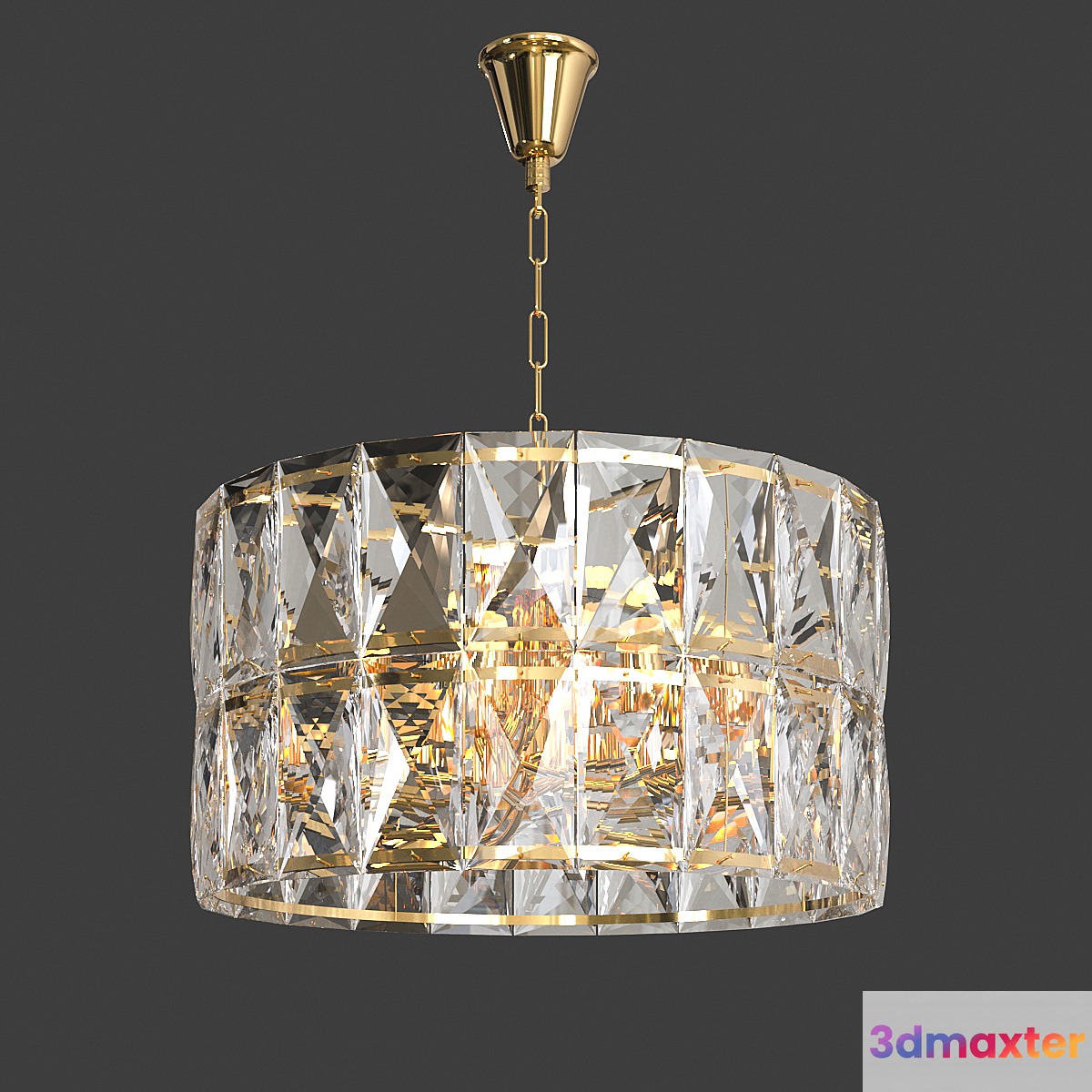 Crystal pendant chandelier Stilfort 1023_03 _ 08P Sparti 8 series 3D Max