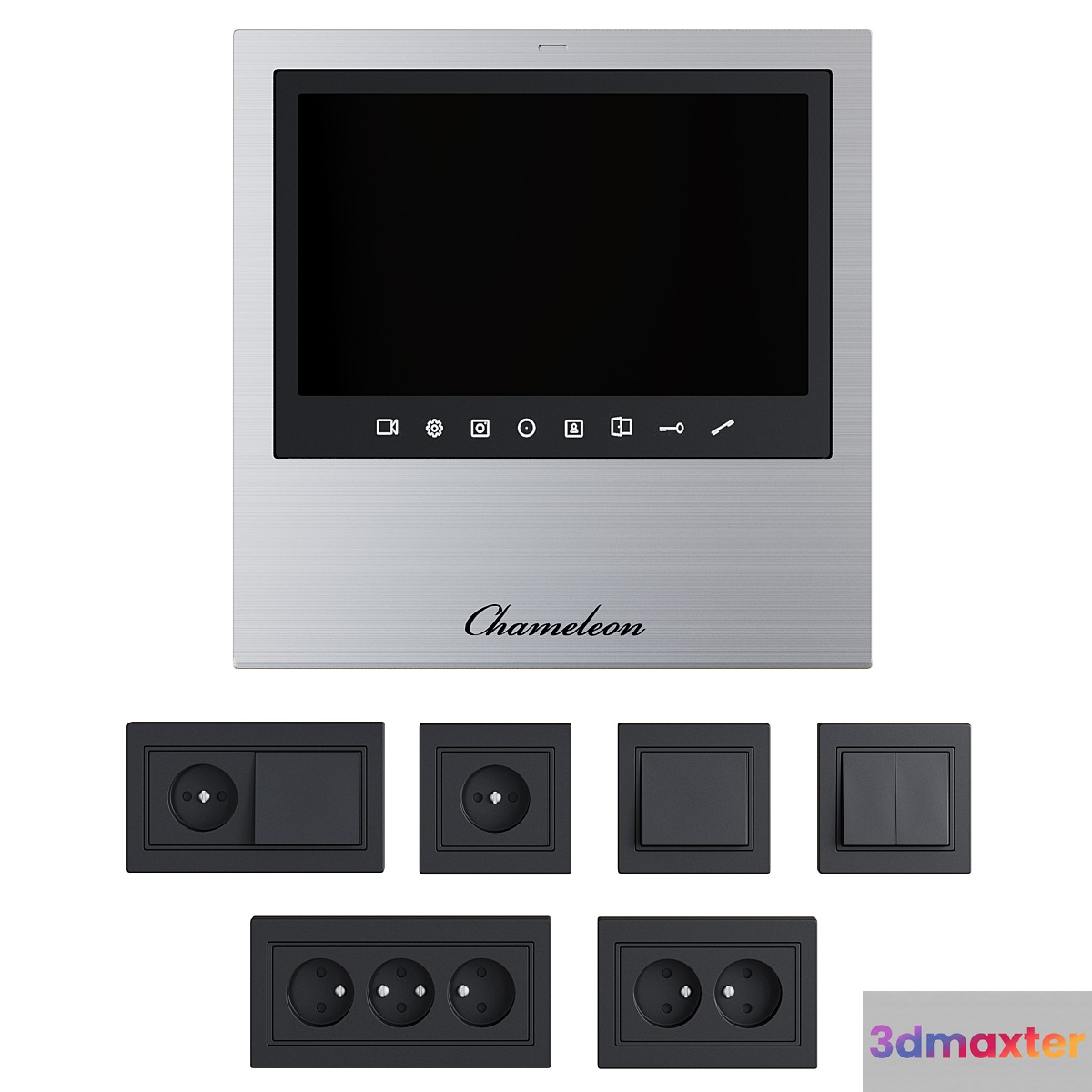 Set of electrical equipment in the hallway _ Video intercom Chameleom Model S # 11 - No.3