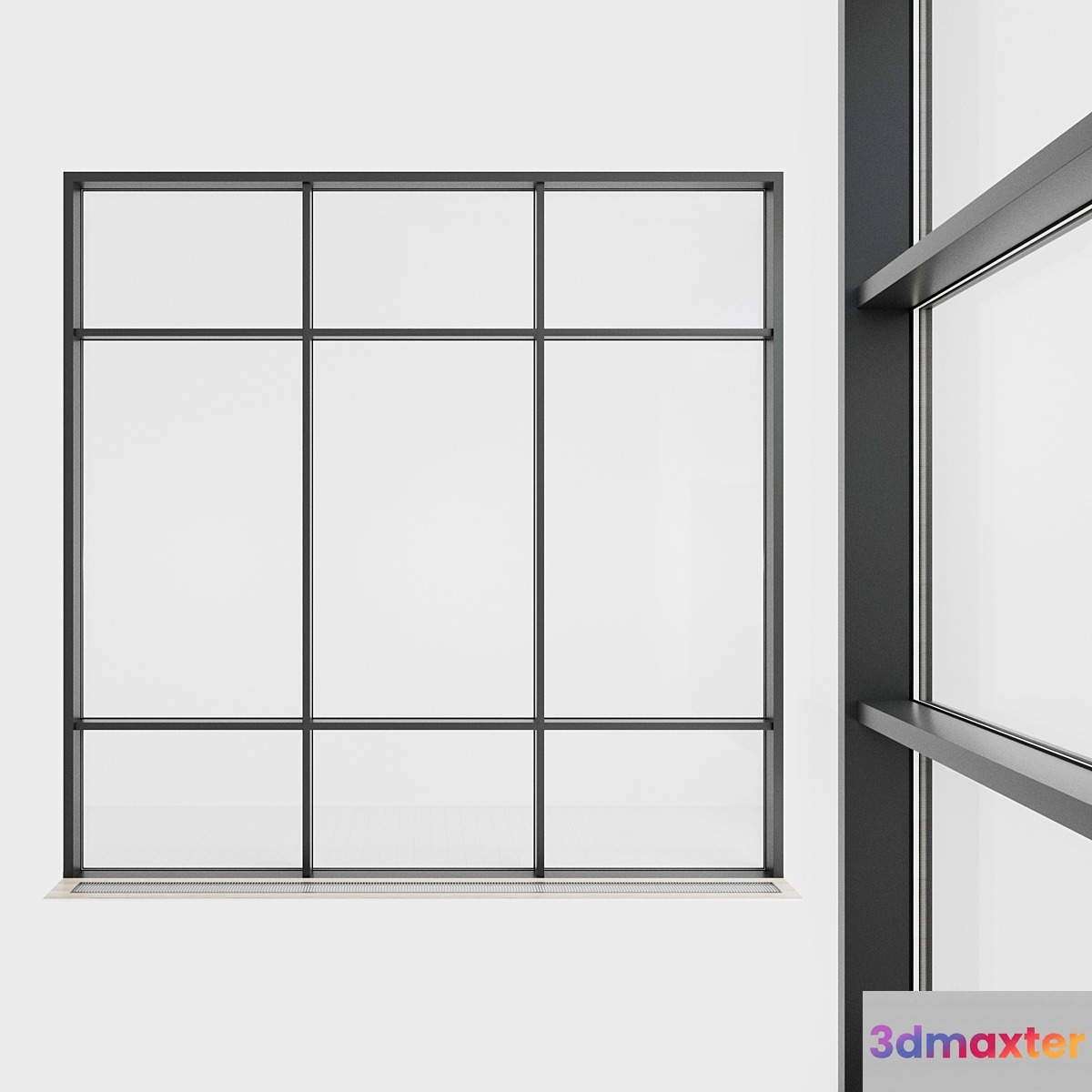Panoramic glazing. Stained glass. 52 3D Max