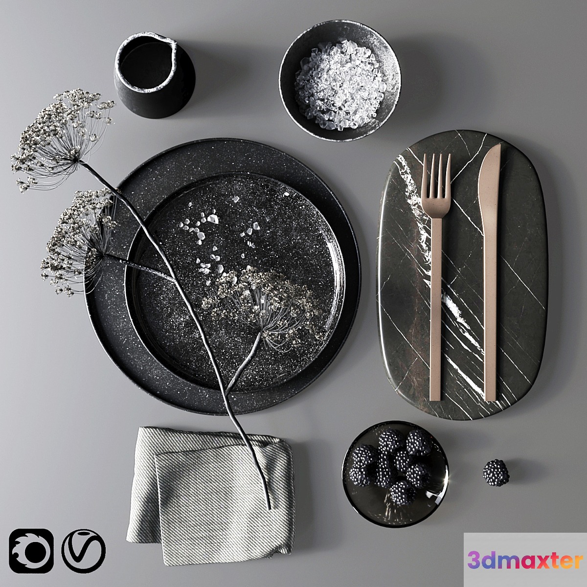 Black tableware - No.3