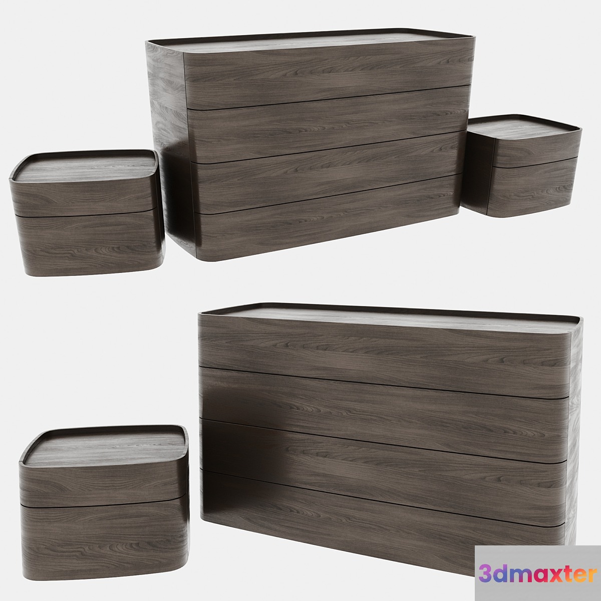 Norman bedside table 3D Max