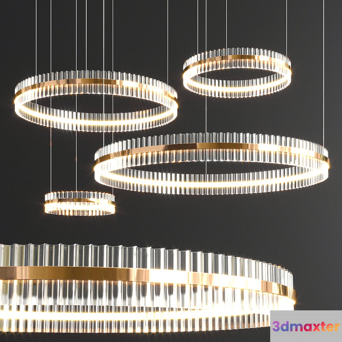 Baroncelli saturno chandelier - No.2 3D Max
