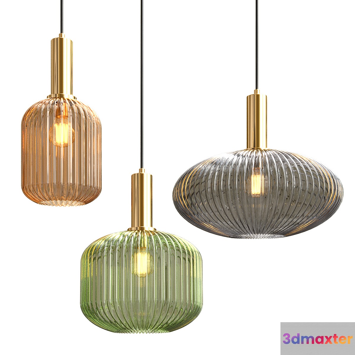 Iris pendant light 3D Max