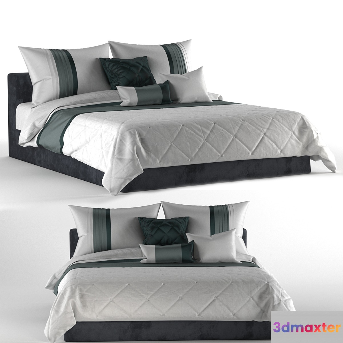 Alexa bed 3D Max